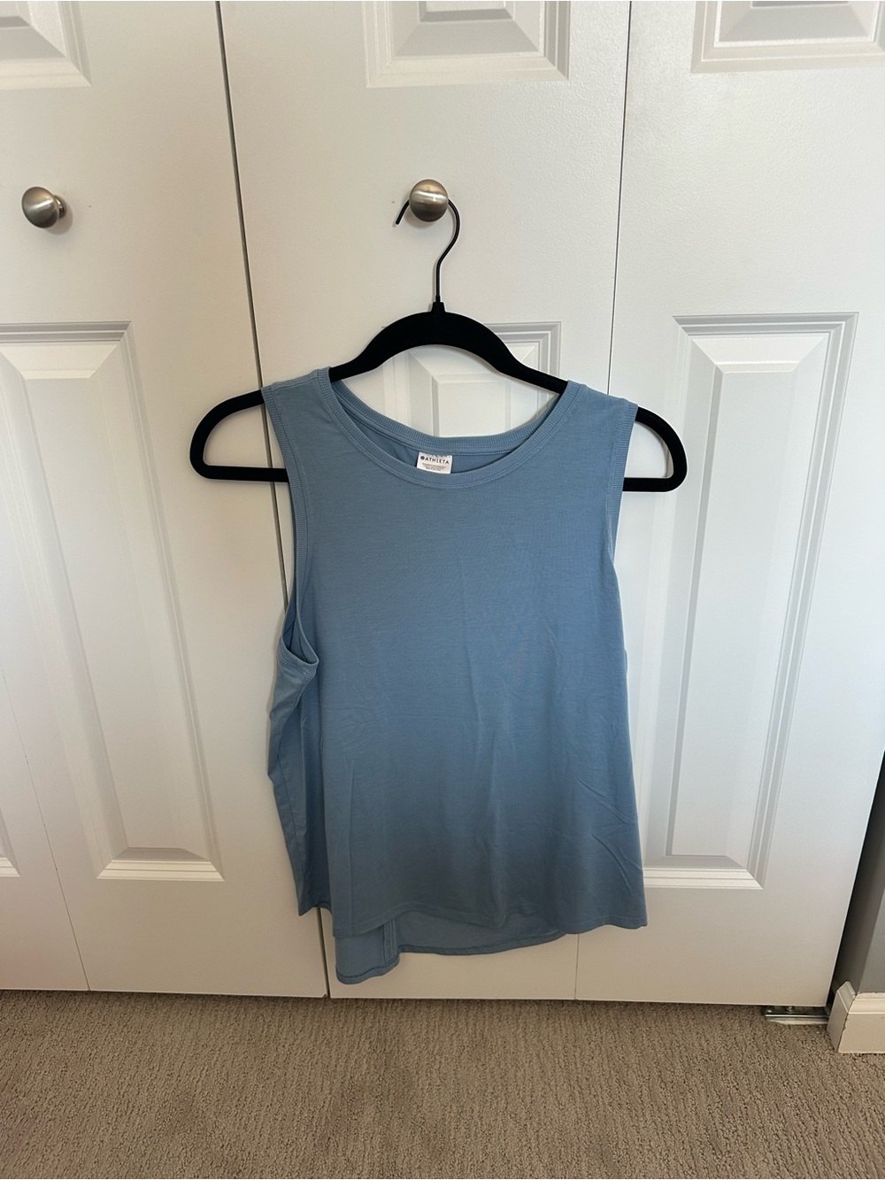 Athleta Sleeveless Muscle Tank in Light Blue